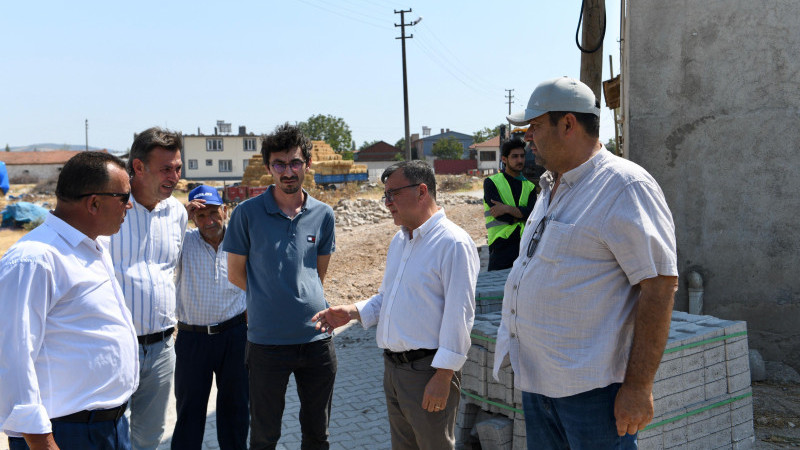 BAŞKAN ŞEHİRLİ KIRSALDA EKİPLERİ DENETLEDİ